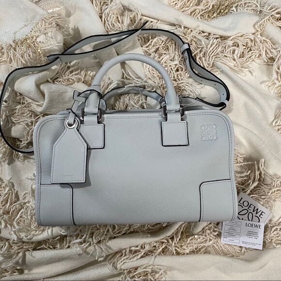 Loewe Amazona 28 Tote Bag in Light Blue - Picture 1 of 14